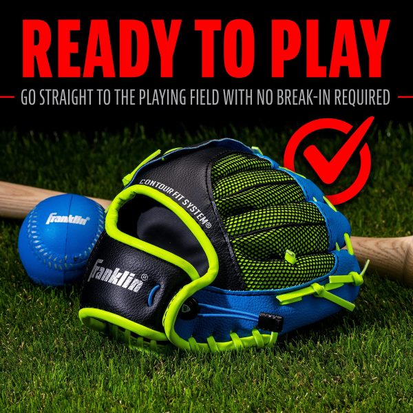 Franklin Sports Kids Baseball Glove - NeoGrip Boys + Girls Youth Tball Glove - Toddler + Youth Teeball, Baseball + Softball Mitt - Left... - Image 8