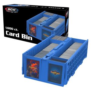 BCW Collectible Card Bin - Holds up to 1600 Cards - Gray | Large Card Storage Box for Loose Trading Cards | Pokemon, MTG, and Sports Card...