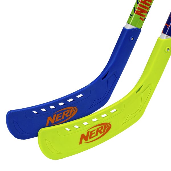 Franklin Sports NERF Proshot Kids Hockey Sticks+Ball Set-2 Player Youth Indoor+Outdoor NERF Hockey Set-2 in 1 Knee+Floor Hockey... - Image 7