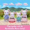 Calico Critters Marshmallow Mouse Triplets, Set of 3 Collectible Doll Figures with Cradle Accessory - Image 5