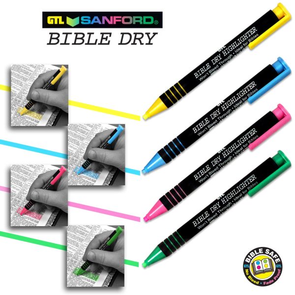 G.T. Luscombe Company, Inc. Bible Dry Highlighting Kit | No Bleed Eco-Friendly Refillable Dry Highlighters | No Sharpening | No Smearing... - Image 4