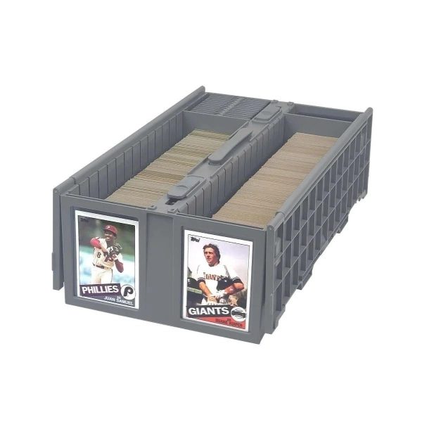 BCW Collectible Card Bin - Holds up to 1600 Cards - Gray | Large Card Storage Box for Loose Trading Cards | Pokemon, MTG, and Sports Card... - Image 2