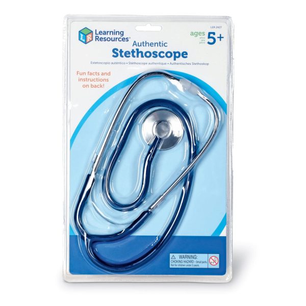 Learning Resources Stethoscope, Pretend Play, Exploration Play, Working Stethoscope, Ages 5+ - 11-3/8 L x 7-1/4 W x 2 H in, Multi-color - Image 4
