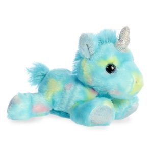 Aurora Blueberryripple Unicorn Bright Fancies Plush Stuffed Animal 7"