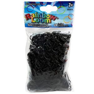 Rainbow Loom Black Rubber Bands Small