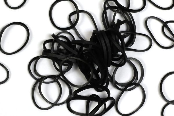 Rainbow Loom Black Rubber Bands Small - Image 2