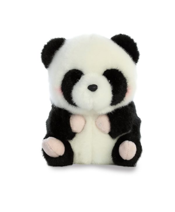 Panda Aurora Bucky Beaver Rolly Pet Plush Stuffed Animal 5" - Image 2