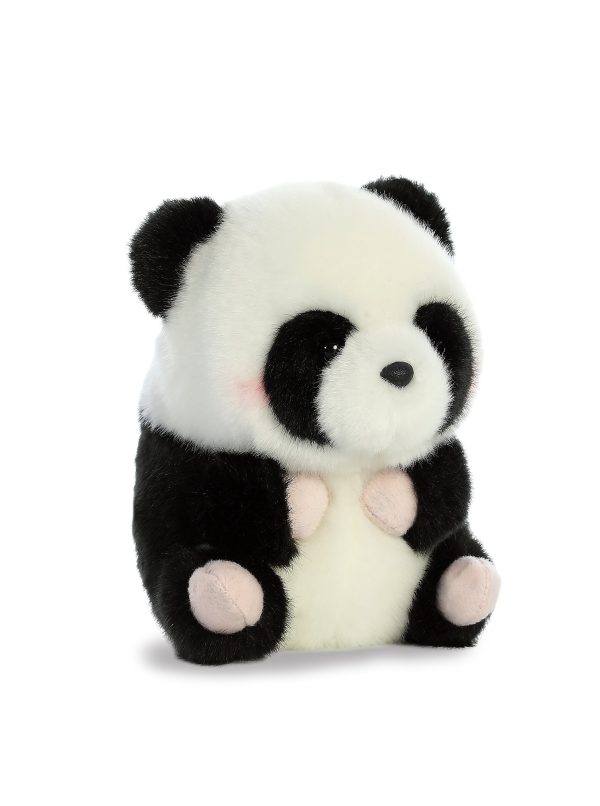Panda Aurora Bucky Beaver Rolly Pet Plush Stuffed Animal 5" - Image 3