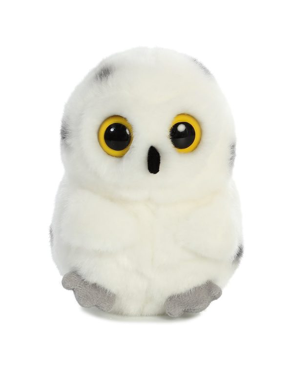 Snowy Owl Aurora Bucky Beaver Rolly Pet Plush Stuffed Animal 5" - Image 2