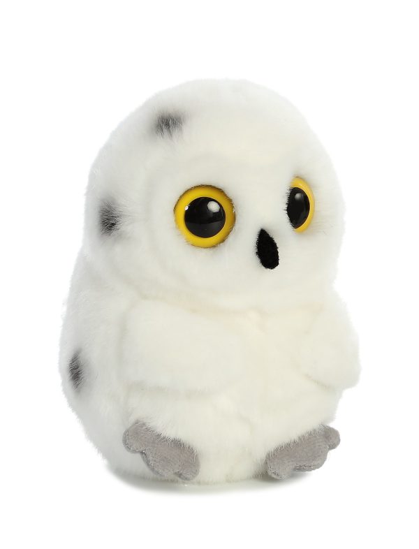 Snowy Owl Aurora Bucky Beaver Rolly Pet Plush Stuffed Animal 5" - Image 3