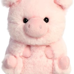 Pig Aurora Bucky Beaver Rolly Pet Plush Stuffed Animal 5"