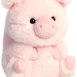 Pig Aurora Bucky Beaver Rolly Pet Plush Stuffed Animal 5"