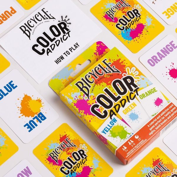 Bicycle Color Addict Matching Family Card Game, Up to 6 Players (Ages 7 and Up), Yellow - Image 2