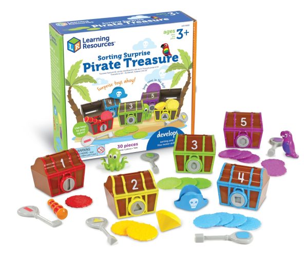 LEARNING RESOURCES SORTING SURPRISE TREASURE CHESTS