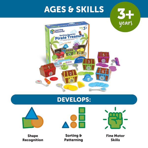 LEARNING RESOURCES SORTING SURPRISE TREASURE CHESTS - Image 6