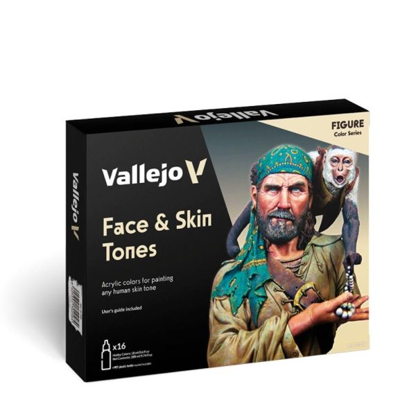 Vallejo Face/Skin Colors Paint Set, 16-Colors, 17ml - Image 2
