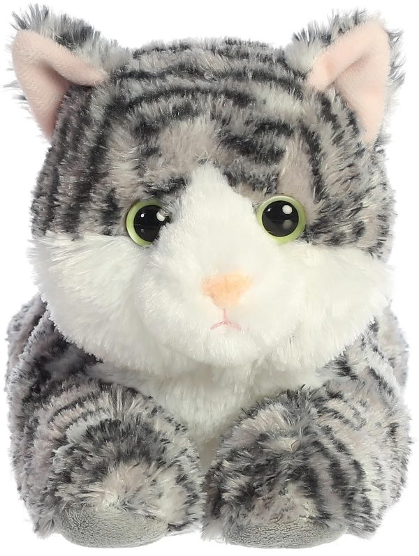 Grey Aurora Lily Cat Mini Flopsie Plush Stuffed Animal 8" - Image 3