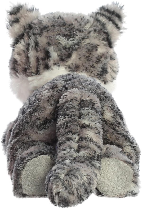 Grey Aurora Lily Cat Mini Flopsie Plush Stuffed Animal 8" - Image 4