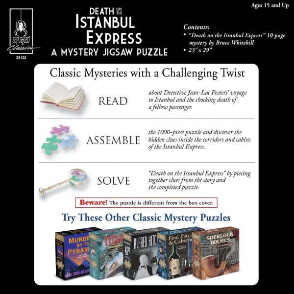 Jigsaw Puzzle 1000Pieces 23"x29"-Death On The Istanbul Express -33122 - Image 2