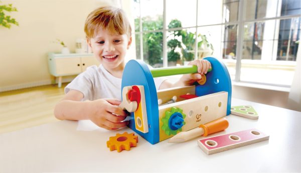 Hape Fix It Kid's Wooden Tool Box and Accessory Play Set - Image 2