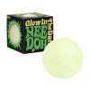 Schylling NeeDoh Glow in The Dark - Sensory Squeeze Toy - Gratifying Glowing Glob - 2.5" Wide - Glow in The Dark (Pack of 1)