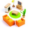 Hape - Media Room Wooden Doll House Furniture