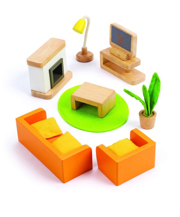 Hape - Media Room Wooden Doll House Furniture