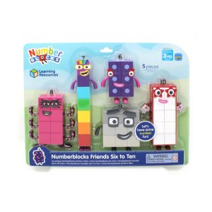 Learning Resources Numberblocks Friends Six to Ten, Play Figures, Official Collectible Figures for Kids Aged 3 and Up