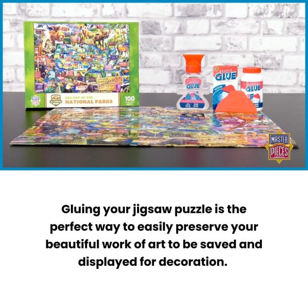 Masterpieces Puzzle Glue 2 Accessory Bundle Pack, 5-Ounce, 2-Pack - Image 3