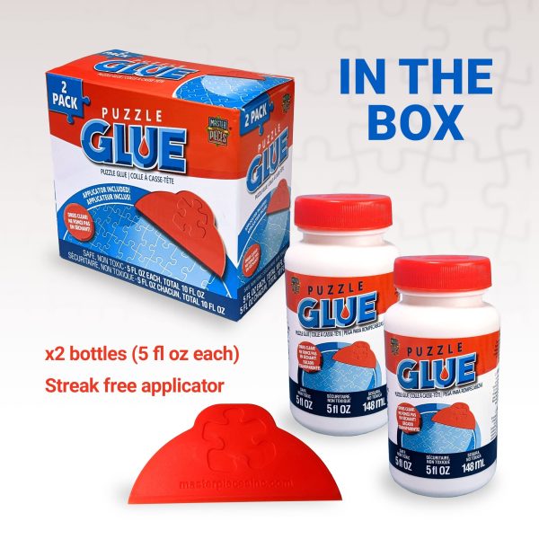 Masterpieces Puzzle Glue 2 Accessory Bundle Pack, 5-Ounce, 2-Pack - Image 7