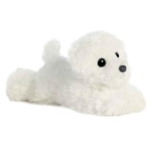 Aurora Snowball Bichon Frise Dog Mini Flopsie Plush Stuffed Animal 8"