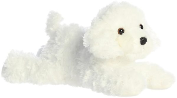 Aurora Snowball Bichon Frise Dog Mini Flopsie Plush Stuffed Animal 8" - Image 2