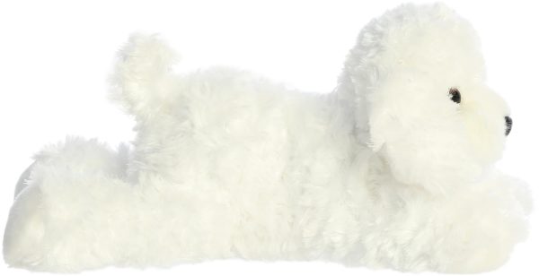 Aurora Snowball Bichon Frise Dog Mini Flopsie Plush Stuffed Animal 8" - Image 4