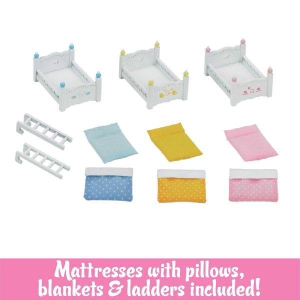 Calico Critters CC2624 Triple Baby Bunk Beds Set - Image 2