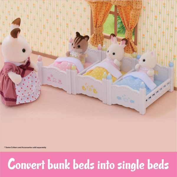 Calico Critters CC2624 Triple Baby Bunk Beds Set - Image 4