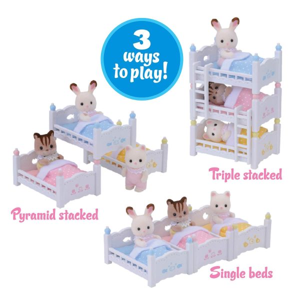 Calico Critters CC2624 Triple Baby Bunk Beds Set - Image 5