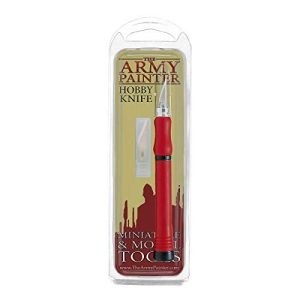 The Army Painter - Stainless Steel Precision Knife with Soft Grip and 5 Extra Razor-Sharp Scalpel Hobby Knife Blades - Craft Knife Set,...