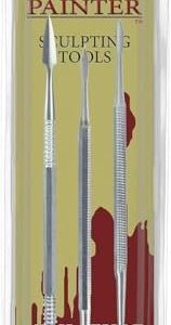The Army Painter Sculpting Tools - Set with Three Double Ended Stainless Steel Clay Sculpting Tools for Modeling Plastic, Resin & Metal...