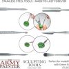 The Army Painter Sculpting Tools - Set with Three Double Ended Stainless Steel Clay Sculpting Tools for Modeling Plastic, Resin & Metal... - Image 3