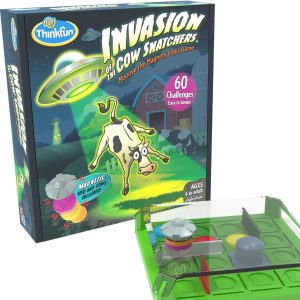 ThinkFun: Invasion of the Cow Snatchers - Mooove the Magnets Logic Game - Age 6+