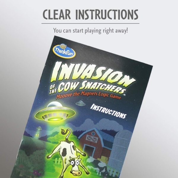 ThinkFun: Invasion of the Cow Snatchers - Mooove the Magnets Logic Game - Age 6+ - Image 4