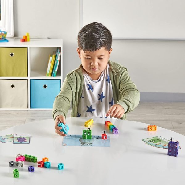 hand2mind MathLink Cubes Numberblocks 1-10 Activity Set, Stem Toys - Image 7