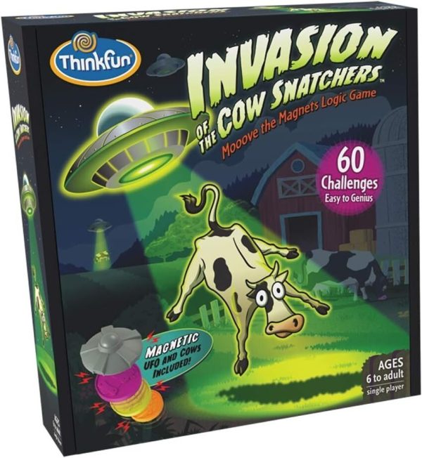 ThinkFun: Invasion of the Cow Snatchers - Mooove the Magnets Logic Game - Age 6+ - Image 12
