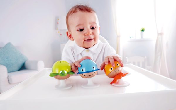 Hape Stay-Put Rattle Set, Multi - Image 2