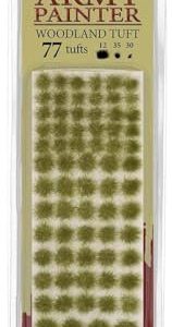 The Army Painter - Battlefield Tufts - Terrain Model Kit for Miniature Bases and Dioramas - Woodland Tuft - 77 Pcs 3, Sizes
