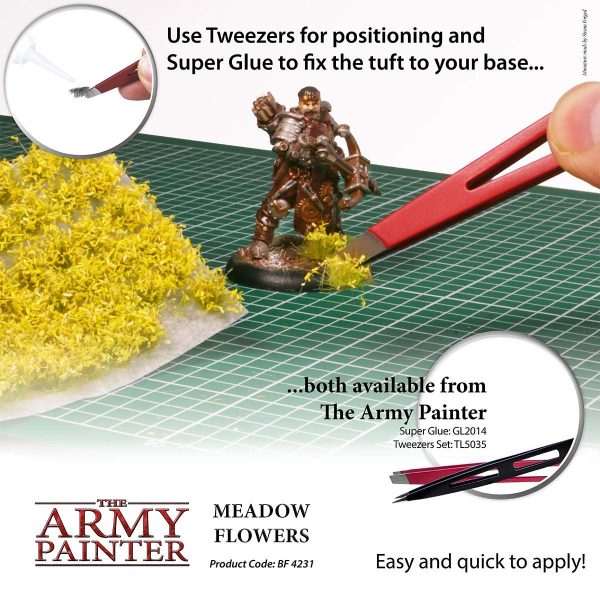 The Army Painter Battlefields, XP - Meadow Flowers Tuft Terrain Model Kit for Miniature Bases and Dioramas - 77 Pcs, 3 Sizes - Image 3