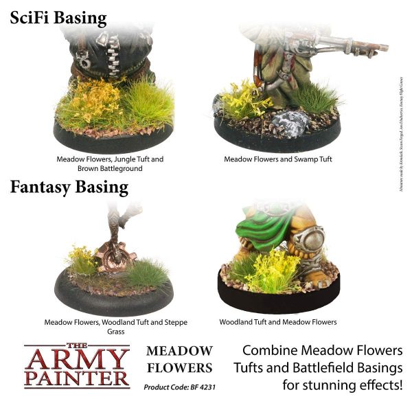 The Army Painter Battlefields, XP - Meadow Flowers Tuft Terrain Model Kit for Miniature Bases and Dioramas - 77 Pcs, 3 Sizes - Image 5