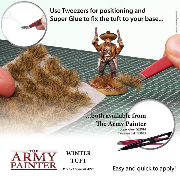 The Army Painter Battlefields, XP - Winter Tuft Terrain Model Kit for Miniature Bases and Dioramas - 77 Pcs, 3 Sizes - Image 3