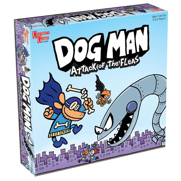 Dog Man Board Game Attack of The Fleas (Fuzzy Little Evil Animal Squad) by University Games Based On The Popular Dog Man Book Series by...