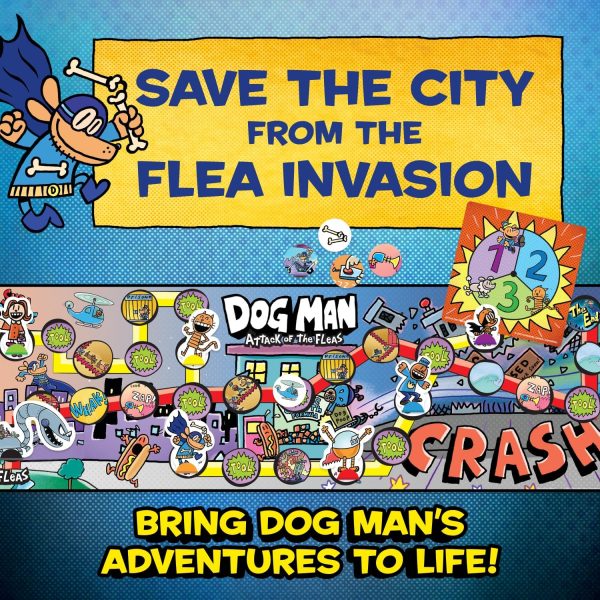 Dog Man Board Game Attack of The Fleas (Fuzzy Little Evil Animal Squad) by University Games Based On The Popular Dog Man Book Series by... - Image 2